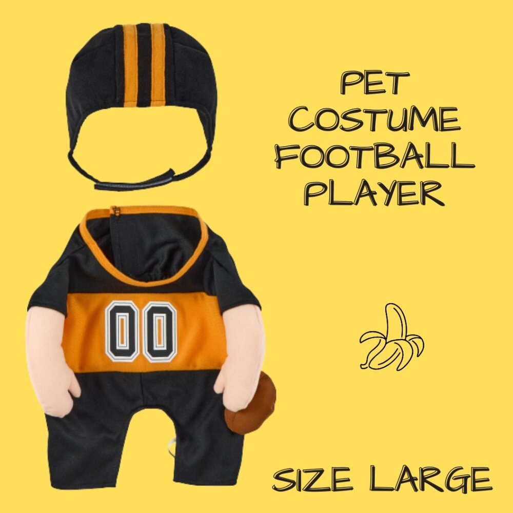 Pet Football Walking Costume, Size Large
